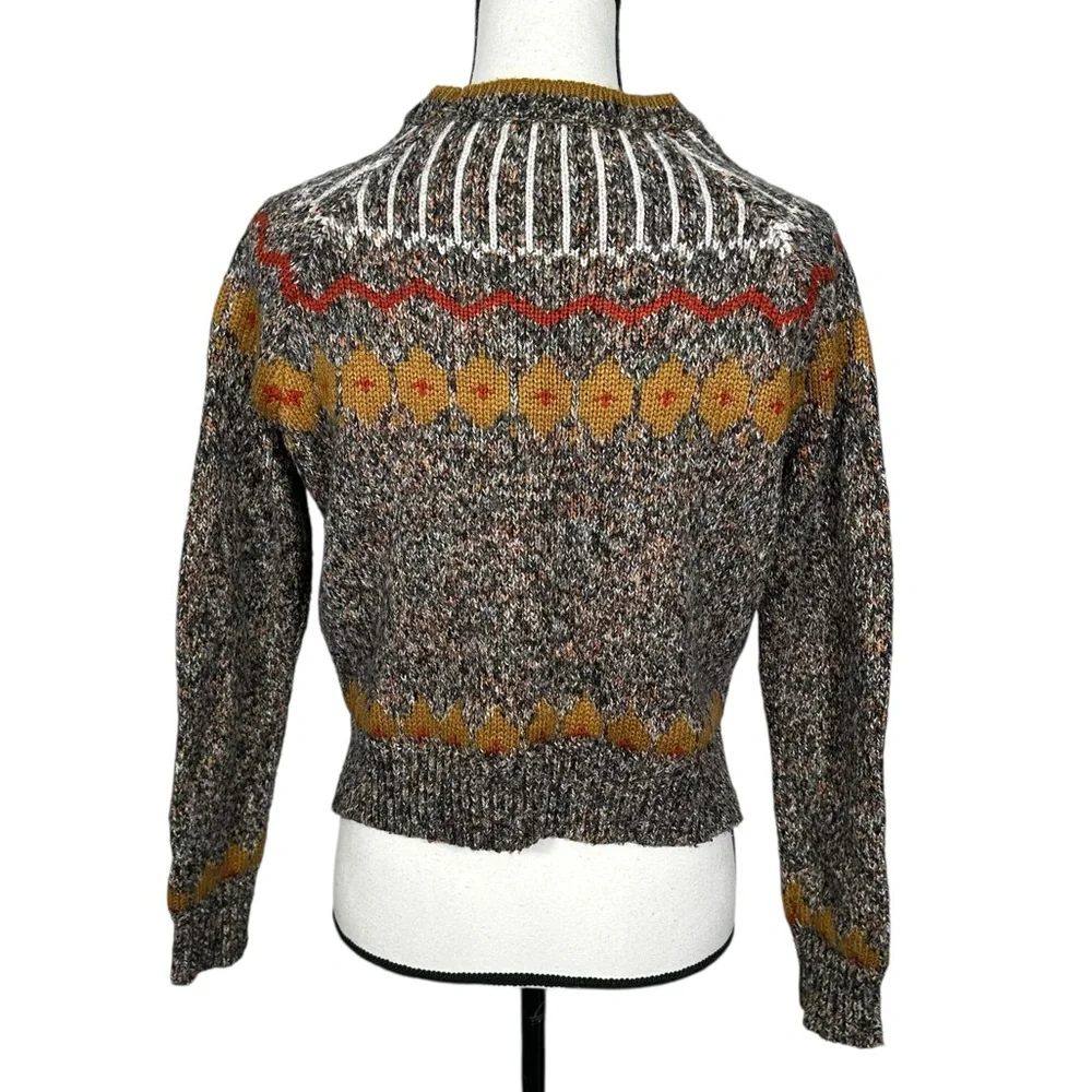 Zara Fairisle Multicolor Patterned Women's Sweater - Picture 2 of 7